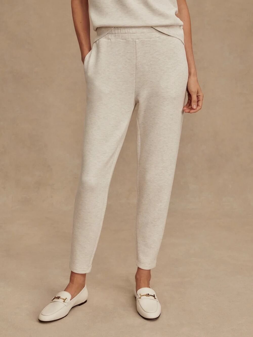 Varley The Slim Pant 25" - Ivory / Cream - Size Medium